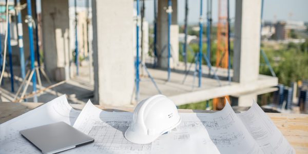Workspace at the construction site